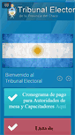 Mobile Screenshot of electoralchaco.gov.ar
